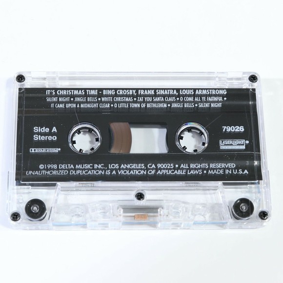 It's Christmas Time Bing Crosby Frank Sinatra Louis Armstrong Cassette Tape 1998 - Picture 5 of 6